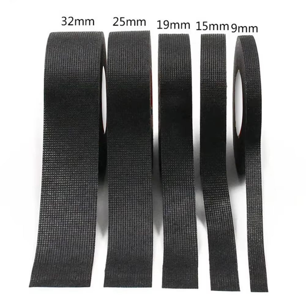 Electrical Tape Heat-Resistant Harness Bundle Insulation Auto Wiring Fabric Cloth Wrap Waterproof Cable Organizer Adhesive Tapes