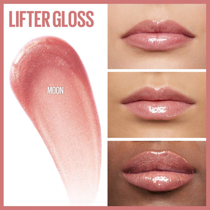 Lifter Gloss Lip Gloss Makeup with Hyaluronic Acid, Moon