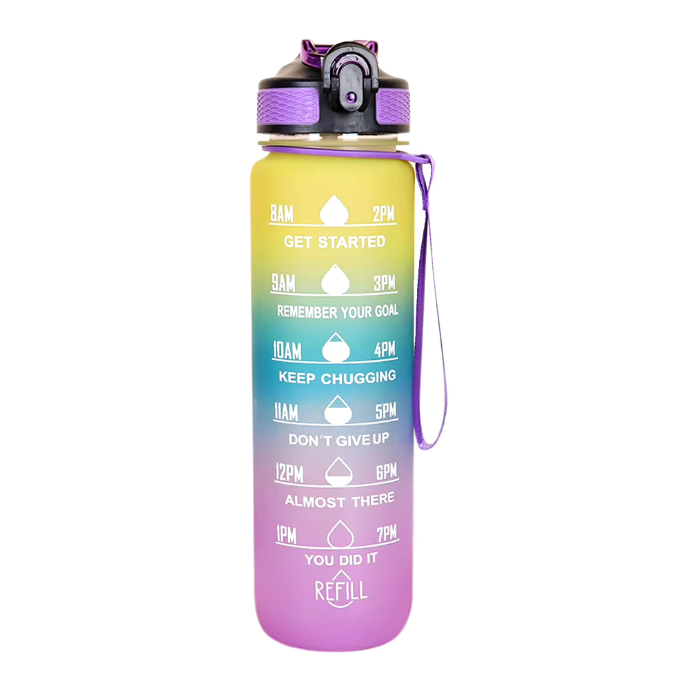 1L Water Bottle Portable Sport Water Bottle Pretty Drink Bottle Leakproof Gym Water Bottle for Outdoor Travel Fitness Cycling