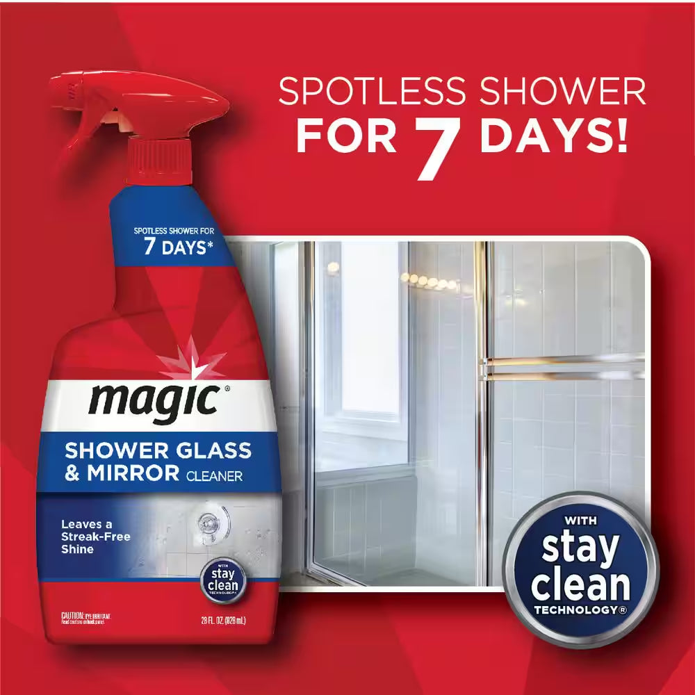 28 Oz. Glass Cleaner Spray for Shower and Mirror (3-Pack)