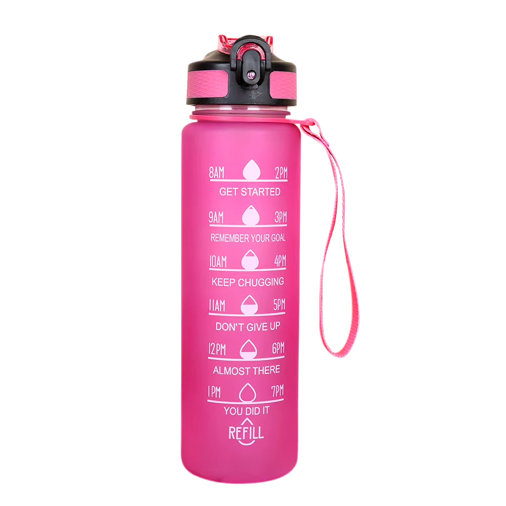 1L Water Bottle Portable Sport Water Bottle Pretty Drink Bottle Leakproof Gym Water Bottle for Outdoor Travel Fitness Cycling