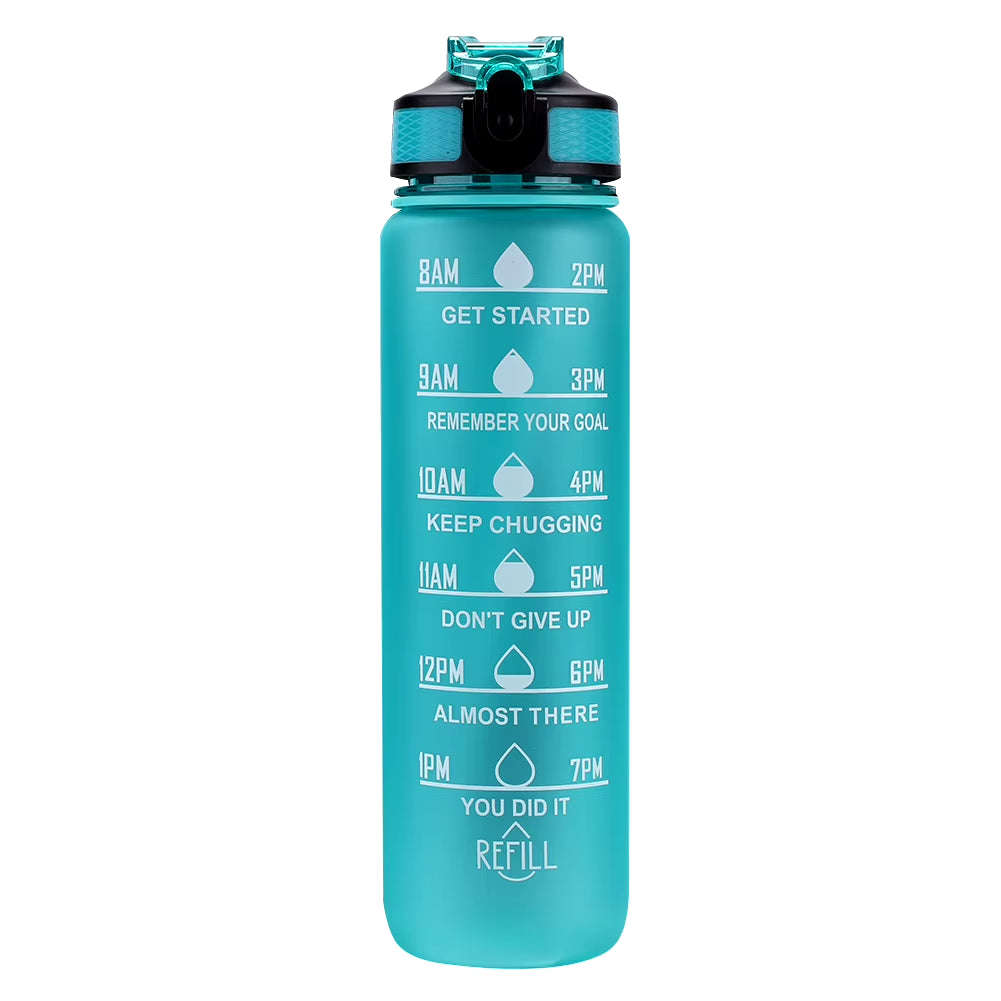 1L Water Bottle Portable Sport Water Bottle Pretty Drink Bottle Leakproof Gym Water Bottle for Outdoor Travel Fitness Cycling