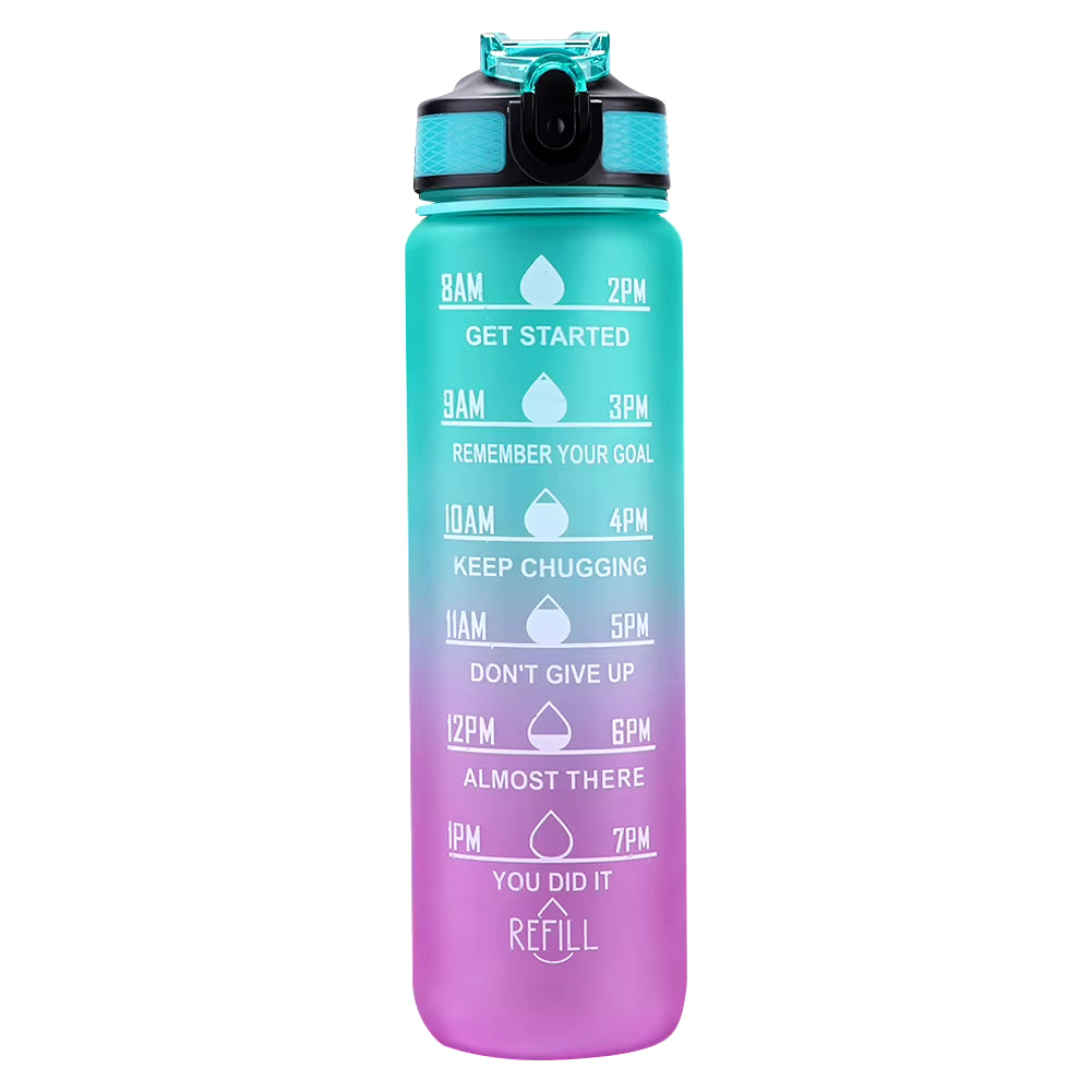 1L Water Bottle Portable Sport Water Bottle Pretty Drink Bottle Leakproof Gym Water Bottle for Outdoor Travel Fitness Cycling